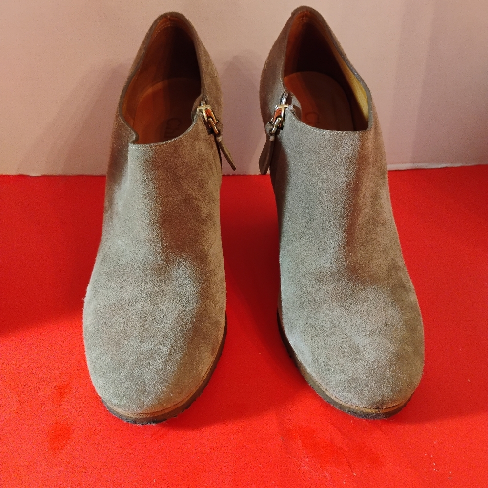 Chloe Lana Suede Wedge Heel Ankle Boot